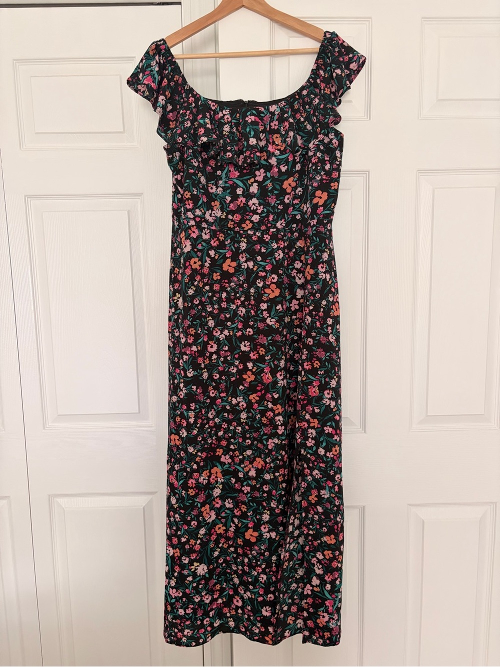 BCBG Black Floral Maxi Dress